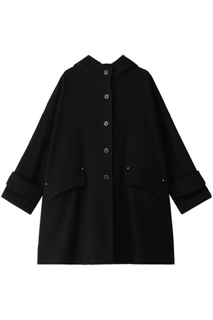 MACKINTOSH(マッキントッシュ)｜HUMBIE ライトメルトン フーディー コート/ブラック の通販｜ELLESHOP・(エル・ショップ)