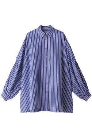 LE PHIL(ル フィル)｜バックスリットブロードブラウス/ブルー2 の通販