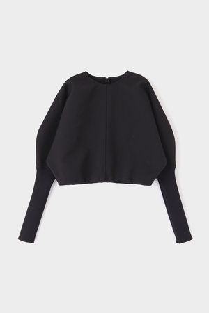 LE PHIL(ル フィル)｜ドライタッチボンディングリブトップス/ブラック