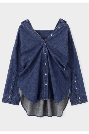 LE PHIL(ル フィル)｜【予約販売】オーバーサイズデニムブラウス