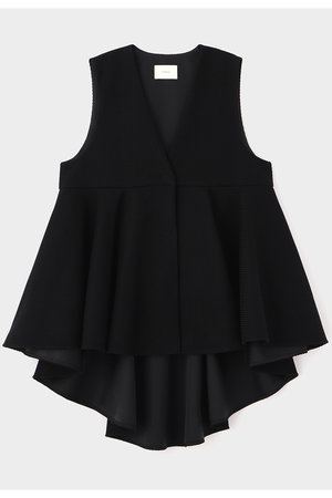 LE PHIL(ル フィル)｜【予約販売】ツイードVネックジレ/ブラック の