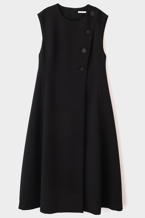 レフィルle phil❤️ ワッフルジャガードワンピース黒ブラックドレス レフィルle phil❤️ ワッフルジャガードワンピース黒ブラックドレス