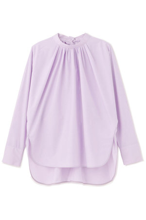 ル フィル LE PHIL ラウンドカラーブラウス パープル LE PHIL(ル