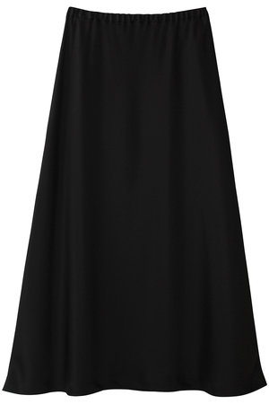 LE PHIL(ル フィル)｜クラシックサテンスカート/ブラック の通販