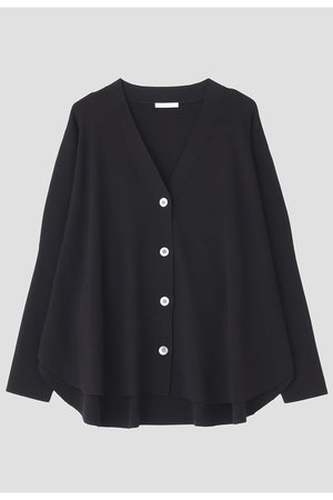 LE PHIL(ル フィル)｜オーバーサイズラウンドヘムカーデ/ブラック の