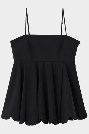 【トトロ】LE PHIL ブラック ドライウール キャミソールドレス LE PHIL（ル フィル） ワンピース ハイストレッチポンチカップイン