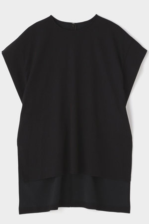 LE PHIL(ル フィル)｜2WAYツイルブラウス/ブラック の通販｜ELLESHOP