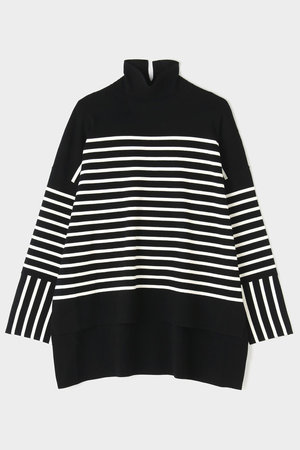 LE PHIL(ル フィル)｜ボーダーニット/ブラック の通販｜ELLESHOP