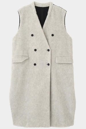 タグ付き LE PHIL ルフィル ライト ボンディング ジレ グレー ベスト タグ付き LE PHIL ルフィル ライト ボンディング ジレ グレー ベスト