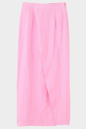 LE PHIL(ル フィル)｜リネンスカート/ピンク の通販｜ELLESHOP・(エル