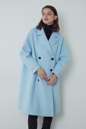 LE PHIL ルフィル ソフトウールリバー Ｐコート ロイヤルブルー 美品 LE PHIL(ル フィル)｜《LE PHIL》ソフトウールリバービックPコート