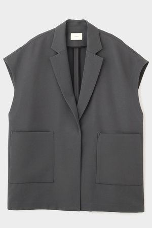 【美品】ルフィルLE PHIL★ジャケットコート★グレー　クリーニング済 LE PHIL(ル フィル)｜フレンチスリーブジャケット/グレー の通販