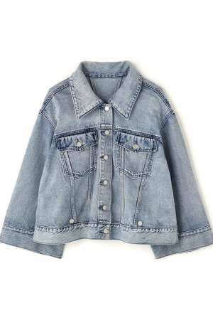 LE PHIL(ル フィル)｜クロスデニムジャケット/ブルー の通販｜ELLESHOP