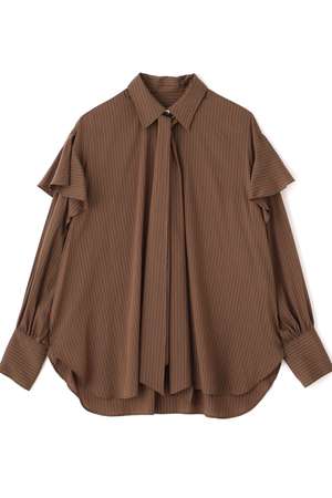 LE PHIL(ル フィル)｜【予約販売】◇ボウタイ付ブラウス/ブラウン の