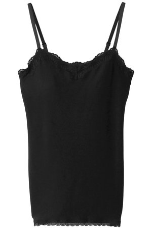 KID BLUE(キッドブルー)｜22起毛ベア天カップ付キャミ/ブラック の通販