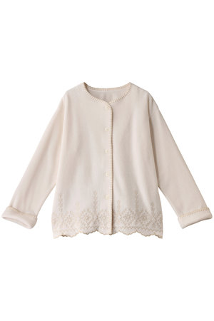 KID BLUE(キッドブルー)｜24フリースエンブトップ/アイボリー の通販