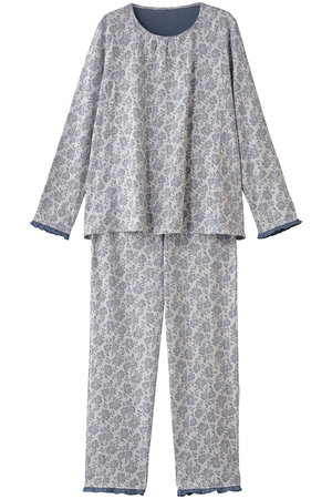 KID BLUE(キッドブルー)｜25接結フラワーJQパジャマ/アイボリー の通販