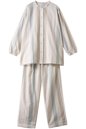 KID BLUE(キッドブルー)｜26Wガーゼストライプパジャマ/アイボリー の