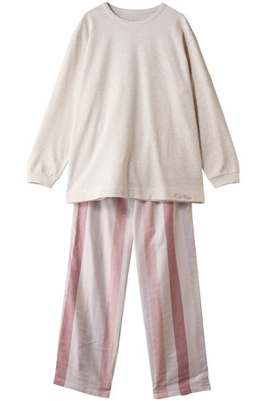 新品タグ付！キッドブルー 長袖ストライプパジャマ/青白レディースM