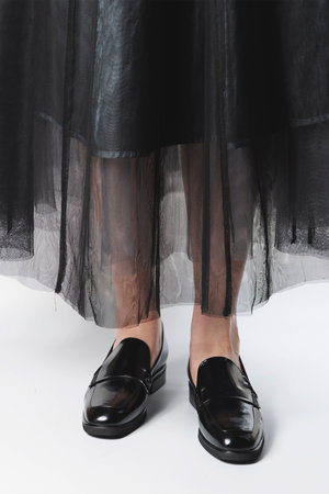 LucaGrossi(ルカ グロッシ)｜コインローファー/ブラック の通販