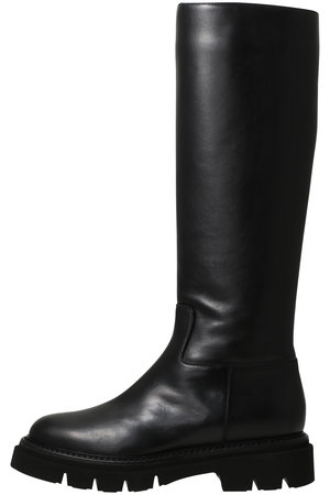 LucaGrossi(ルカ グロッシ)｜厚底ロングブーツ/ブラック の通販