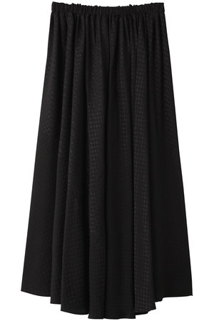 BLAMINK(ブラミンク)｜シルクフラワジャカードギャザースカート/ブラック の通販｜ELLESHOP・(エル・ショップ)