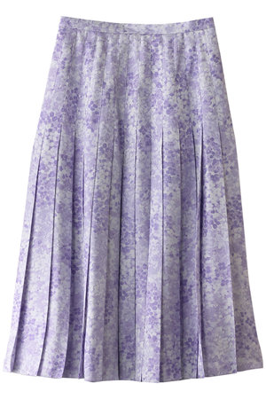 BLAMINK ブラミンク フラワー シルク プリーツスカート