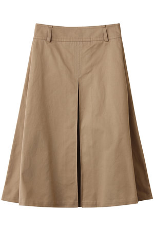 BLAMINK(ブラミンク)｜ボックスプリーツスカート/ベージュ の通販