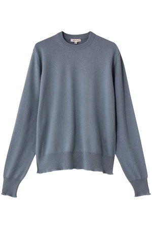 BLAMINK(ブラミンク)｜クルーネックロングスリーブニット/ライトブルー