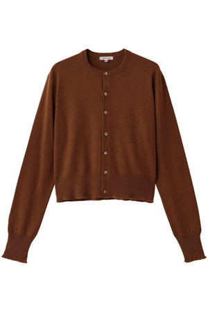 BLAMINK(ブラミンク)｜クルーネックカーディガン/ミッドブラウン