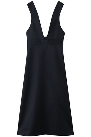 BLAMINK(ブラミンク)｜Vネックノースリーブワンピース/ネイビー の通販