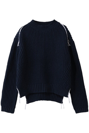 BLAMINK(ブラミンク)｜3Gクルーネックロングスリーブニット/ネイビー