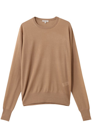 BLAMINK ブラミンク クルーネック ニット カシミヤ ベージュ 38 BLAMINK(ブラミンク)｜18Gクルーネックニット/ベージュ の通販