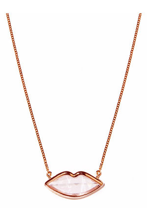 les bonbon(ル ボンボン)｜lip ピンクゴールドネックレス/ピンク