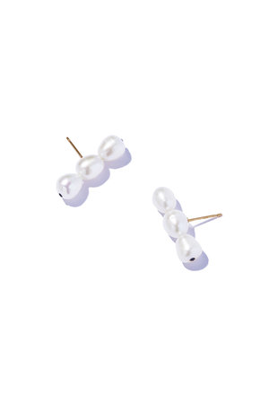 les bonbon(ル ボンボン)｜cocoon pearl stud ピアス/ホワイト の通販