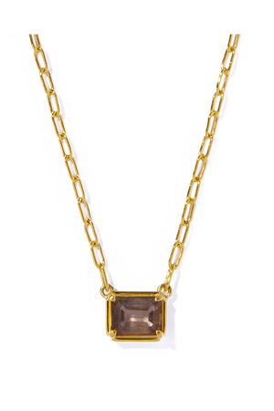 les bonbon(ル ボンボン)｜recto smoky quartz ネックレス/ブラック の