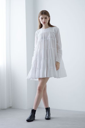Merlette(マーレット)｜SOLIMAN ドレス/ホワイト の通販｜ELLESHOP ...