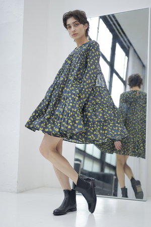 Merlette(マーレット)｜SOLIMAN PRINT フラワープリント ティアード