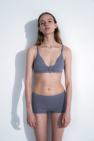 Sacre | サク・レ(サクレ)｜ボーイズショーツ/ブルーグレー の通販