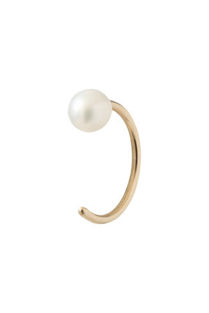 KAORU(カオル)｜Pearl ゴールド フープピアス（片耳用）/ゴールド の