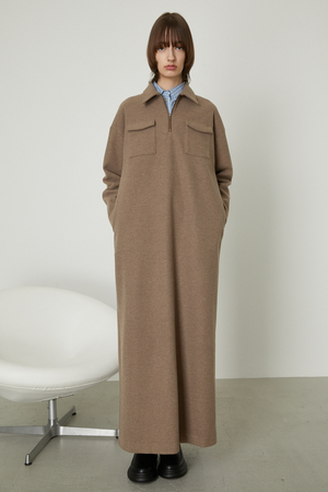 限定値下げRim.ark wool maxi gown coat ♡ brown