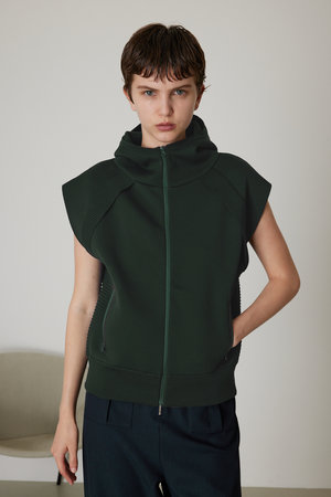 Hood design knit vest rim.ark