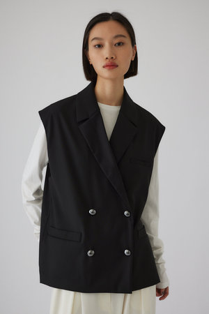 RIM.ARK(リムアーク)｜Preppy style vest/ベスト/ブラック の通販