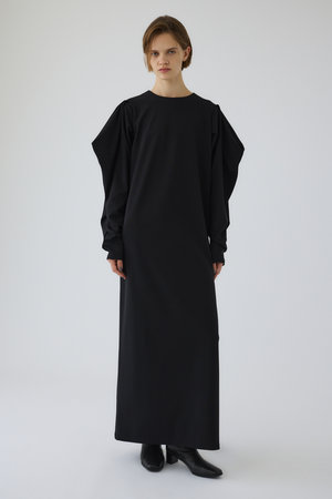 RIM.ARK(リムアーク)｜Drape sleeve cut dress/ドレス/ブラック の通販