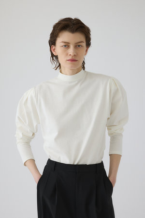 RIM.ARK(リムアーク)｜Curved sleeve high collar tops/トップス