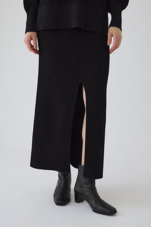 RIM.ARK(リムアーク)｜I line slit SK/スカート/ブラック の通販