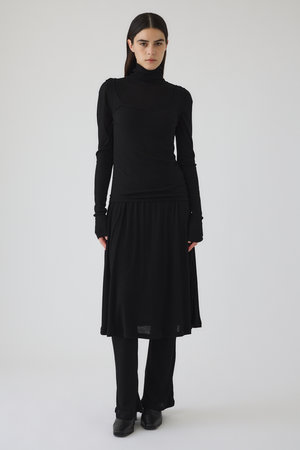 ショルダーリフトロングトップス RIM.ARK RIM.ARK(リムアーク)｜Fluffy touch jersey set tops/トップス