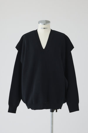 ORR オル 韓国 Spring Wool Pique Knit 完売 RIM.ARK(リムアーク)｜Side open oversized knit PO/プルオーバー