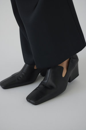 RIM.ARK(リムアーク)｜【予約販売】Leather square toe heel/ヒール