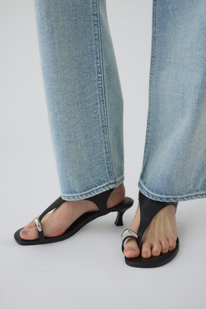 RIM.ARK(リムアーク)｜Motif toe thong sandal/サンダル/ブラック の